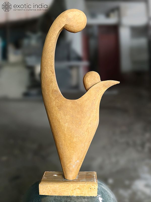 27" Embracing Wave | Abstract Modern Art Stone Sculpture | Exquisite Indian Art