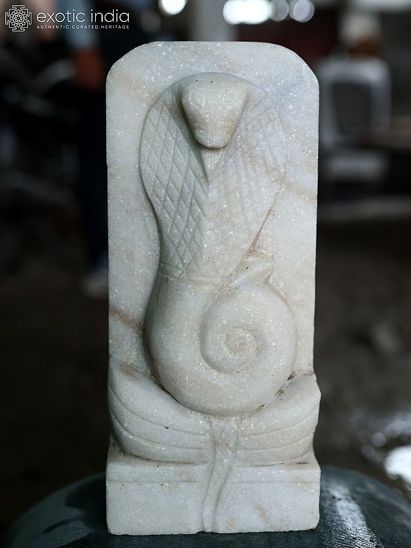 12" The King Cobra - Snake | Modern Art Stone Sculpture | Exquisite Indian Art