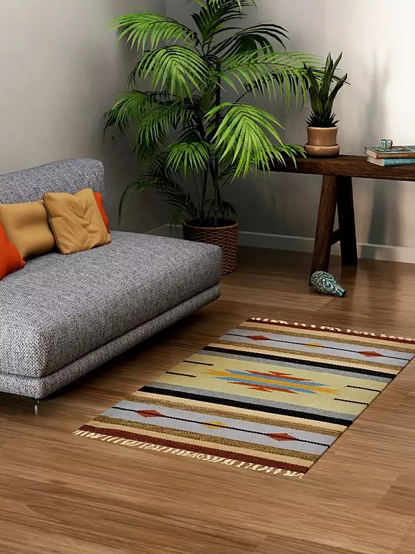 Multicolor Kilim Handloom Dhurrie from Sitapur