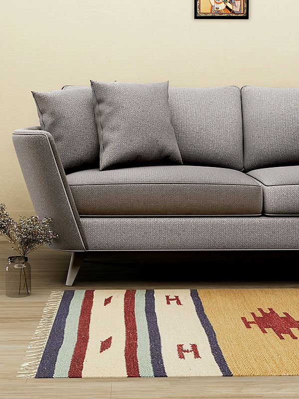 Multicolor Kilim Handloom Dhurrie from Sitapur