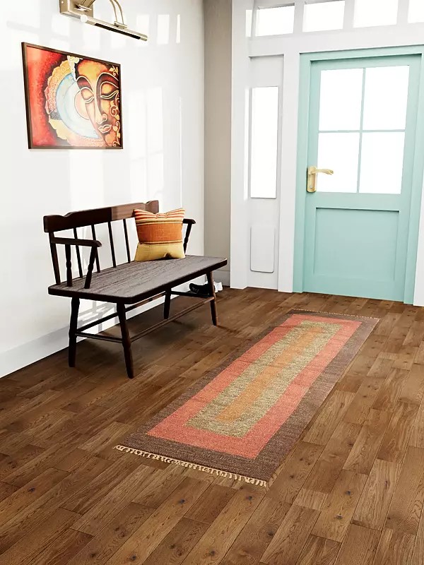 Apple-Butter Plain Runner with All-Over Weave