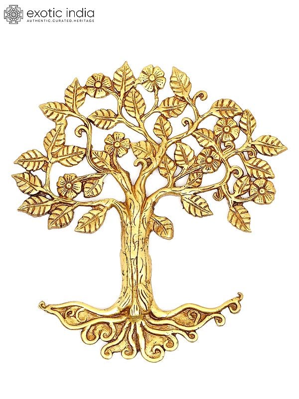 13" Brass Tree of Life | Wall Decor