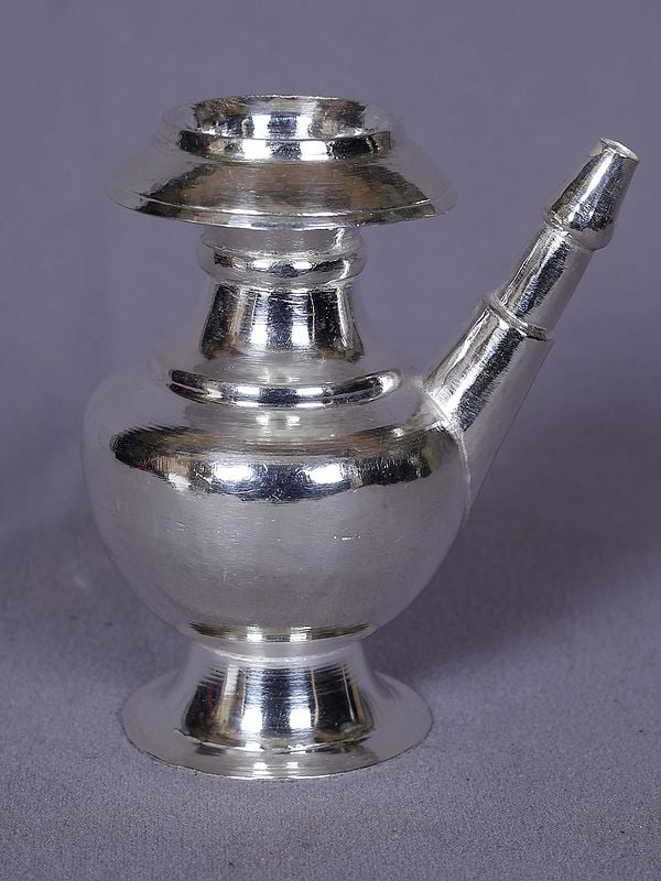 Buddhist Silver Surahi From Nepal | Decorative Item