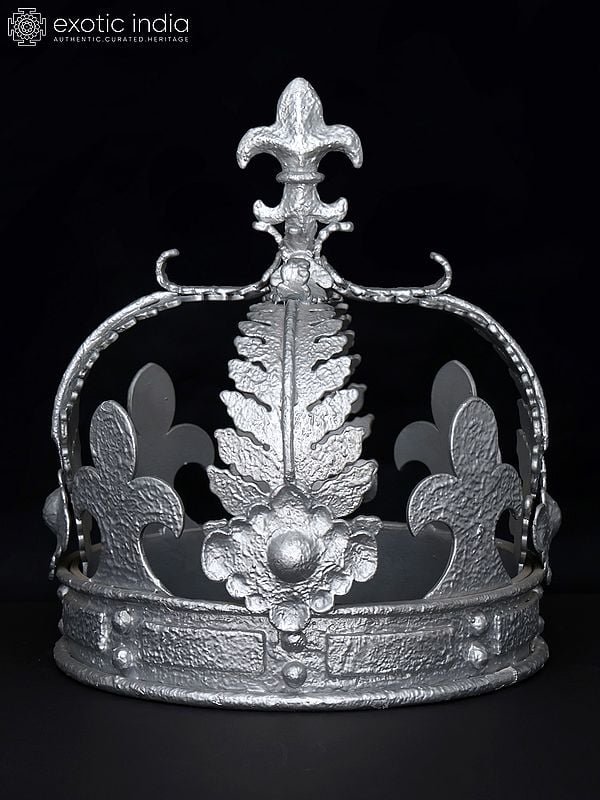 12" Silver Colored Stylish Crown | Table Decor