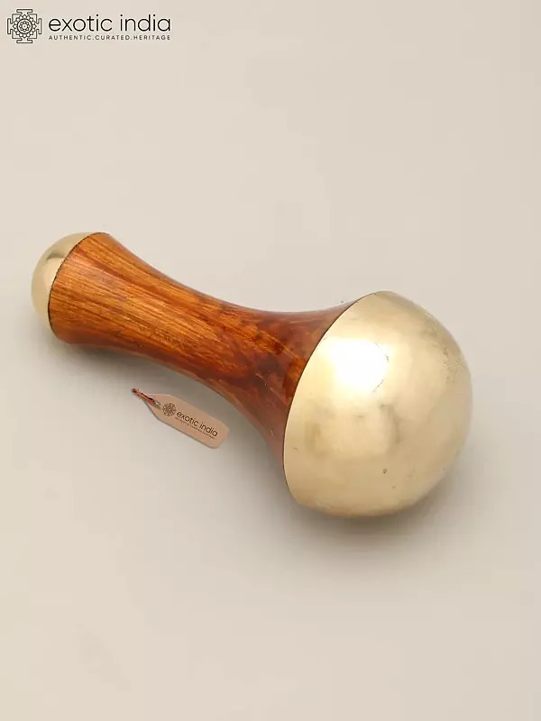 4" Kansa Wand Face Massager - Detoxification & Deep Relaxation Massage Tool