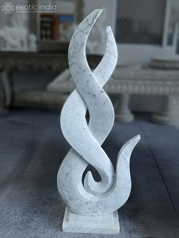 44" The Flame - Modern Art | Marble Sculpture | Exquisite Indian Art