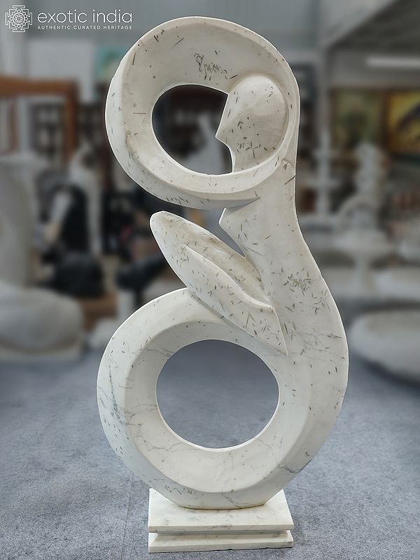 60" Abstract Modern Art | Marble Sculpture | Exquisite Indian Art