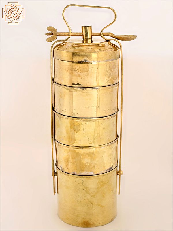17" Authentic Brass Lunch Box | Brass