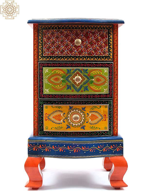 Rajasthani Art Table with Drawer