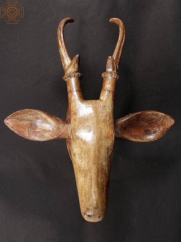 15" Wooden Deer Head | Wall Decor
