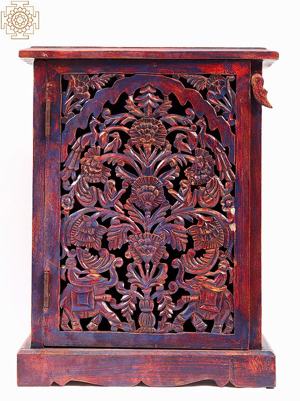 19" Wooden Arabesque Cabinet