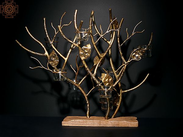 Tree of Life with Candle Glass