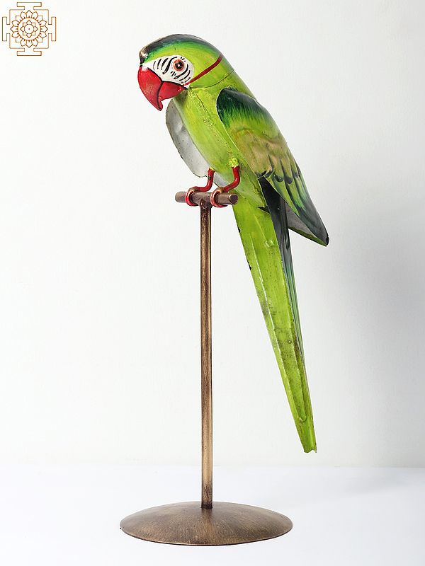 Sitting Parrot | Iron Table Decor