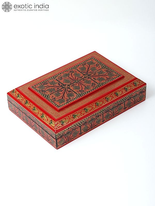 10" Hand Painted Designer Wood Box