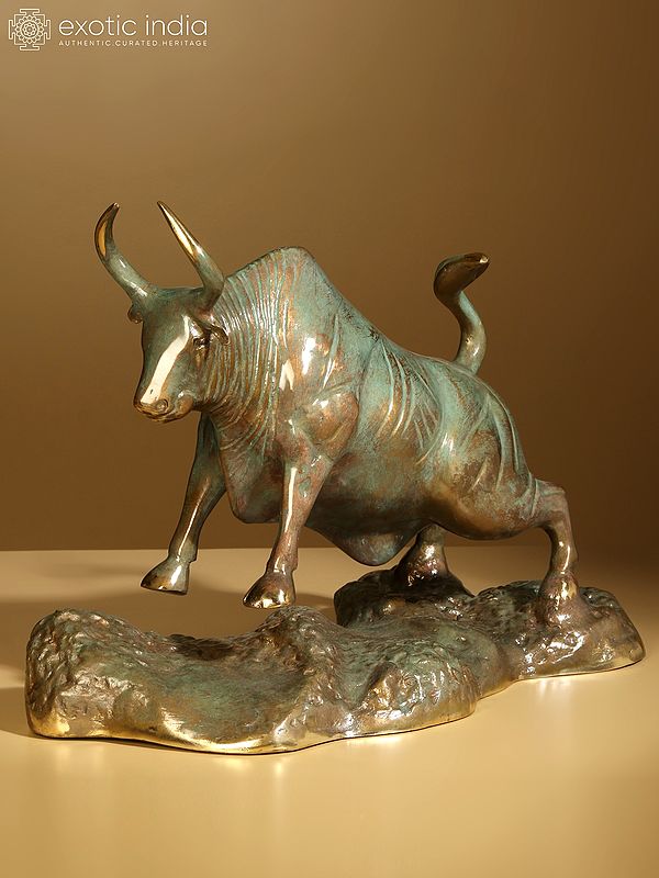 13" Superfine Decorative Bull | Brass Statue
