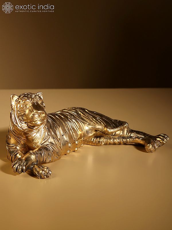 9" A Relaxing Tiger | Home Decor
