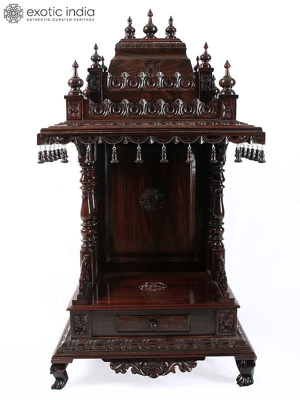 48" Large Wood Traditional Beautiful Temple