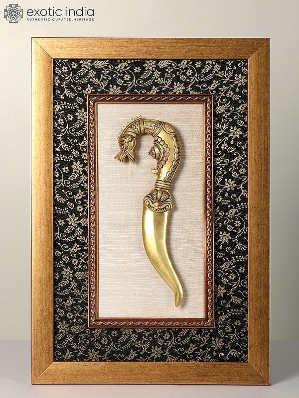 19" Wood Framed Dagger | Wall Hanging