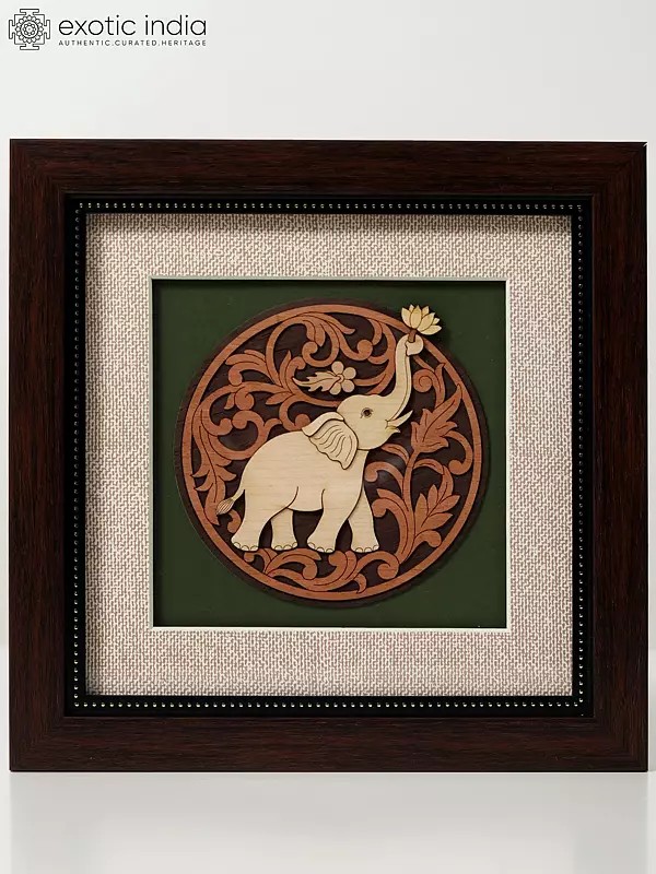 Trunk Up Elephant | Wall Hanging