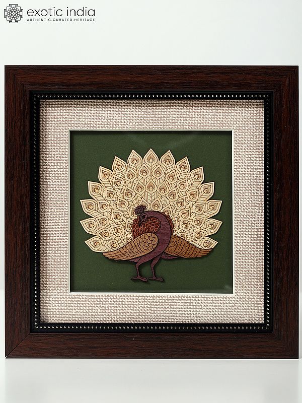 Peacock with Outspread Feathers | Wall Hanging