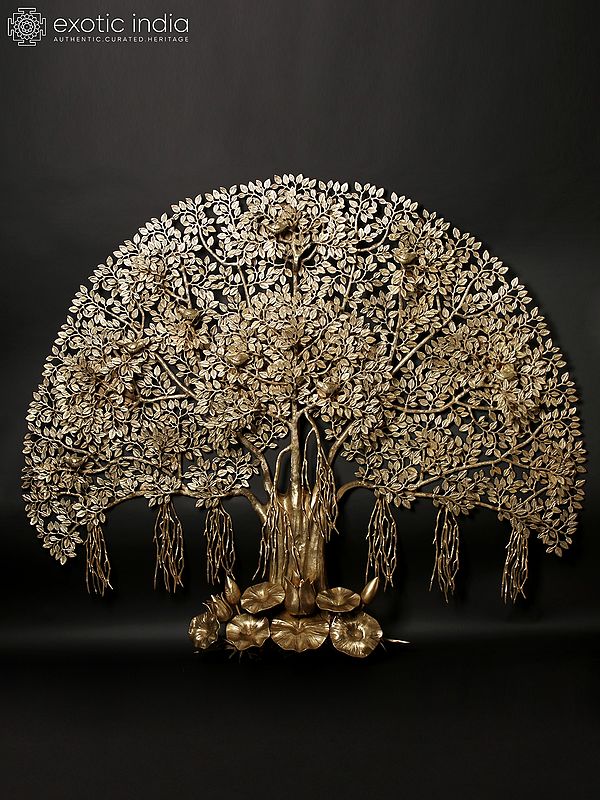 64" Large Size Tree of Life with Perched Birds | Wall Hanging
