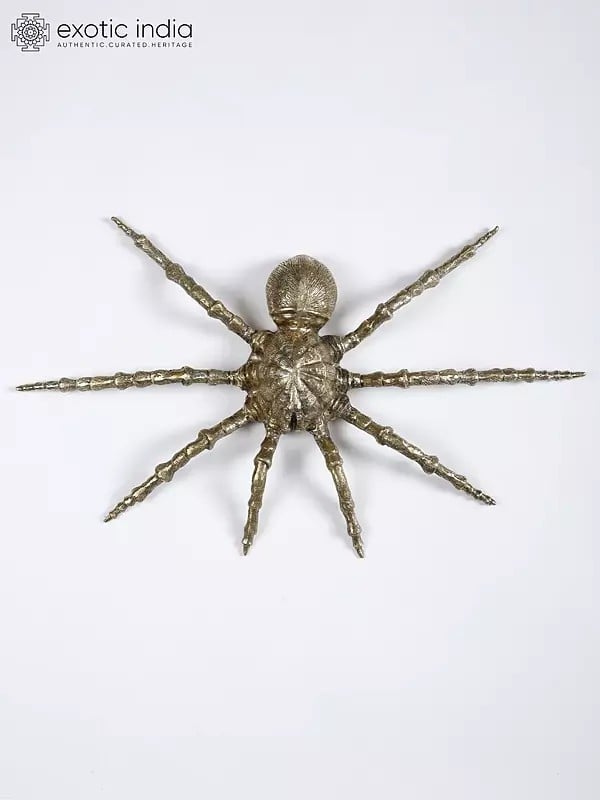 25" Wall Hanging Spider in Brass | Wall Hanging | Home Decor