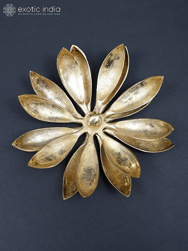 6" Double Layers Brass Sun Flower | Wall Decor