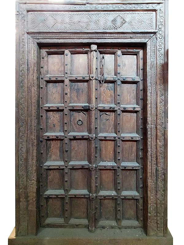 100" Large Handmade Enterance Wood Door For Home