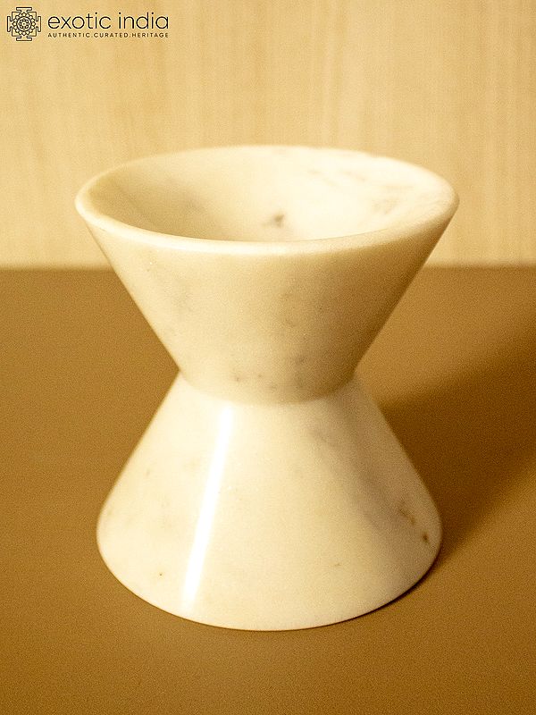 3" Small Dumroo Vase In Marble | Home Decor Vase