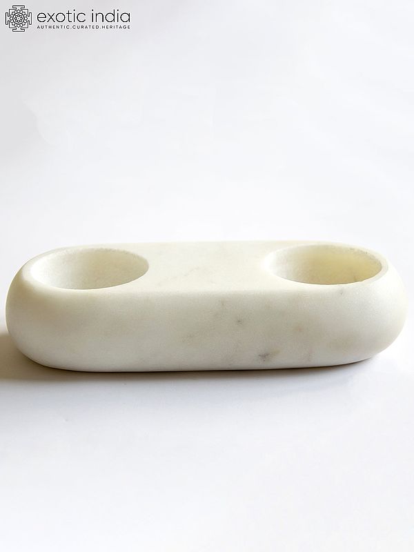 7" Marble Twin Pinch Bowl | For Kitchen