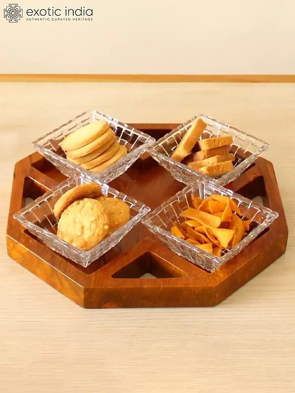 11" Wood Octagonal Platter 2.0 | Platter For Kitchen