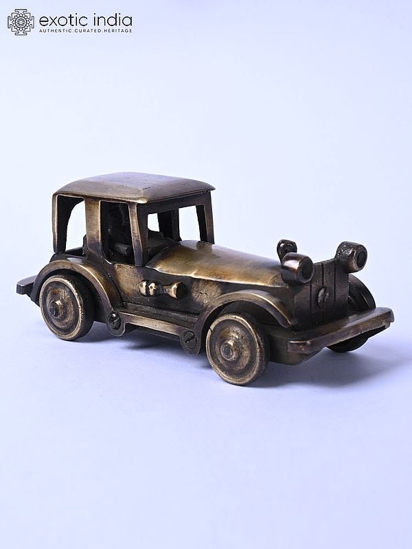 5" Brass Vintage Style Motor Car | Decorative Showpiece
