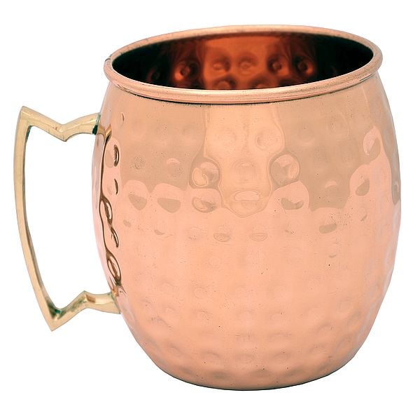 4" Dimple Pure Copper Mug | Copper Mug | Handmade | Made In India