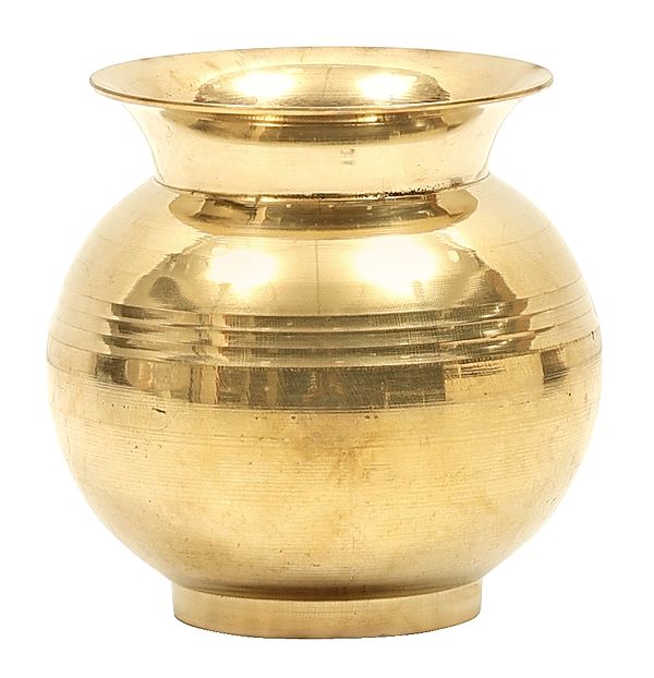 4" Brass Puja Kalash | Handmade | Made in India
