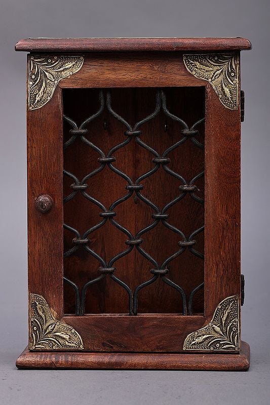 11" Wooden Key Holder  | Wooden Key Hanger Box | Handmade | Made In India