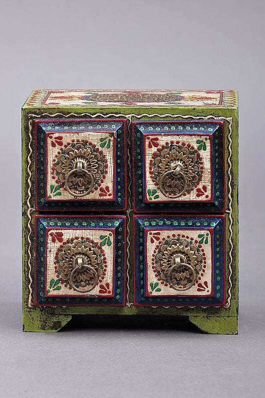 5" Hand Painted Decorated Boxes | Mango Wood | Handmade | Made In India