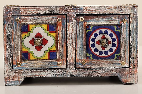 10" Decorative Wooden Box | Handmade | Made in India