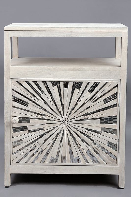 29" Miror Design Cabinet | Wooden Cabinet | Handmade Art
