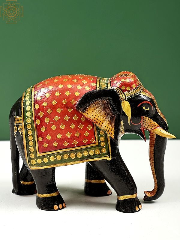 7" Hand Painted Decorative Elephant | Finely Painted | Handmade