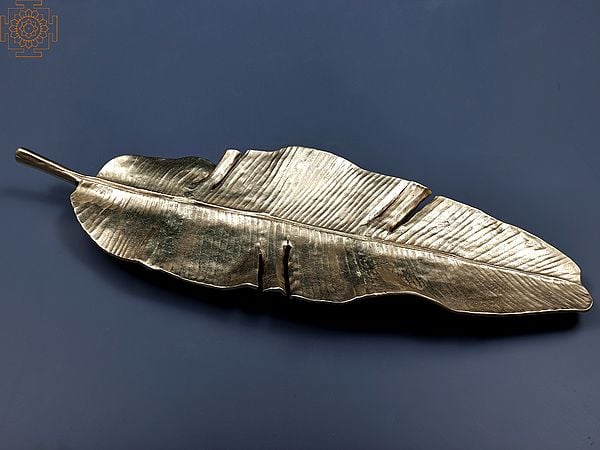 23" Brass Banana Leaf | Handmade