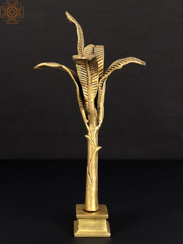 10" Brass Banana Tree | Handmade