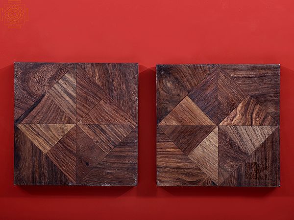 Decorative Wooden Trivet (Pair) | Handmade