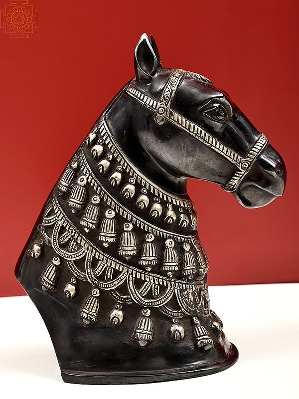 11" Horse Face Decorative Showpiece | Showpiece | Handmade