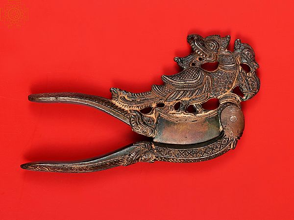 Brass Dragon Design Nut Cutter | Handmade