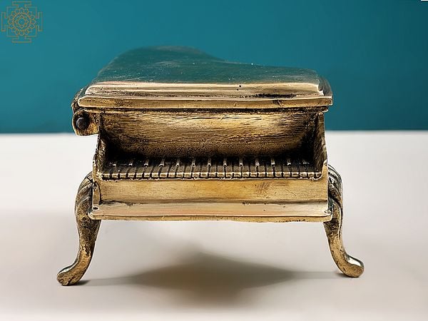 5" Brass Piano Shaped Candy Box | Handmade