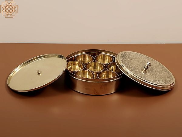 Spice Box | Brass Masala Box