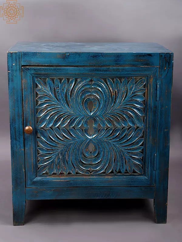 27" Vintage Decorative Wooden Cabinet | Handmade
