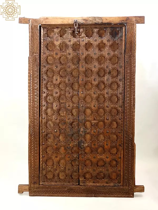61" Vintage Wooden Traditional Door | Handmade