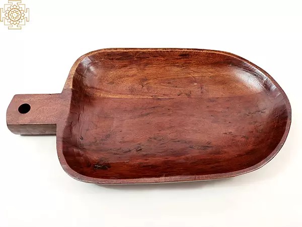 21" Vintage Wooden Serving Tray | Handmade
