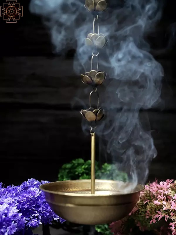 6" Decorative Hanging Urli for Incense | Handmade